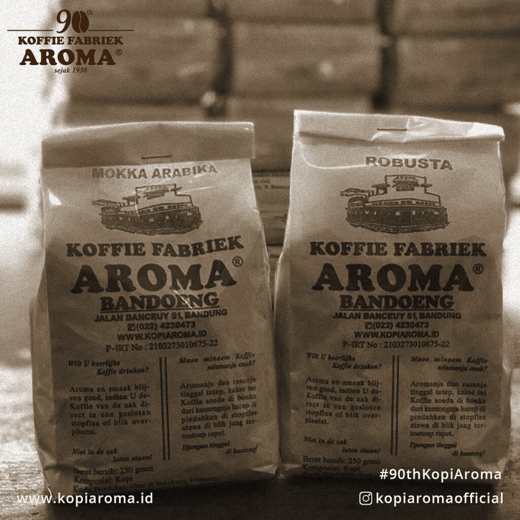 Kopi Aroma, oleh-oleh kekinian khas Bandung. (Instagram.com/kopiaromaofficial)